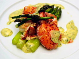 lobster-asparagus
